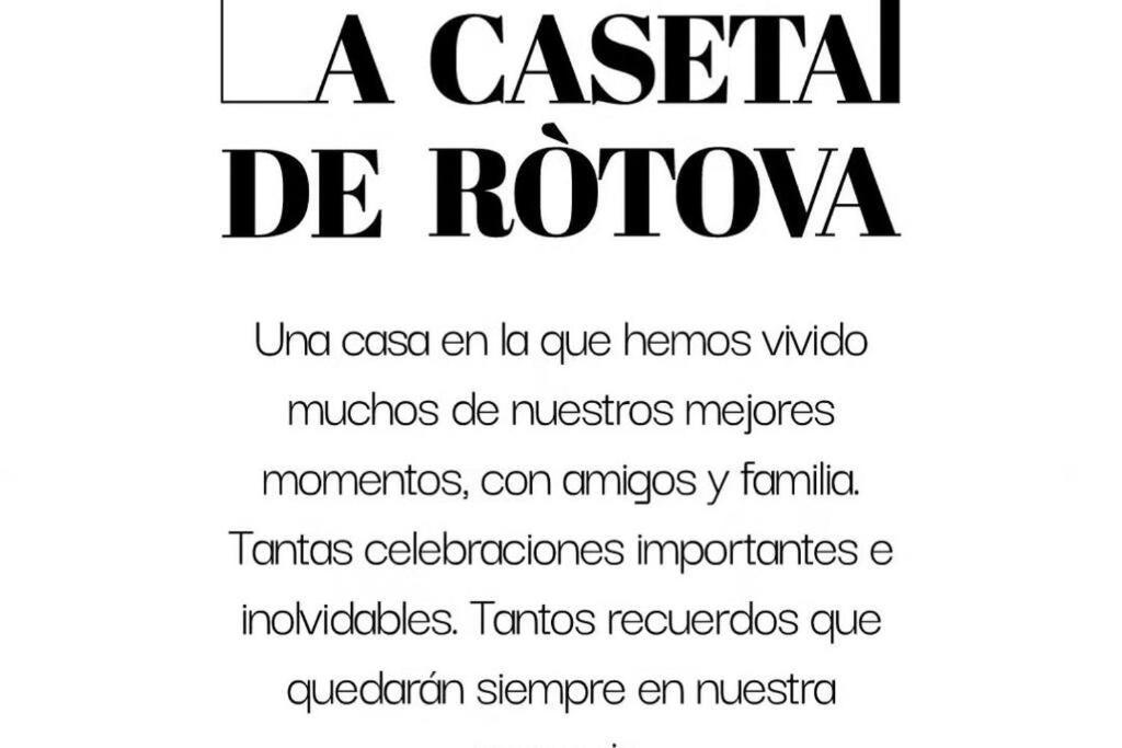 La Caseta De Rotova - Casa Rural Para Desconectar Dış mekan fotoğraf